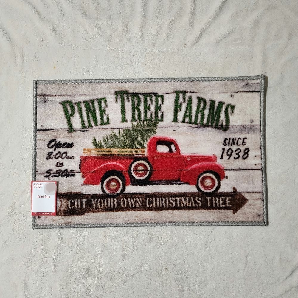New Christmas Rug "Pine Tree Farms"